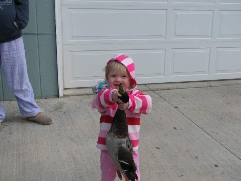 Already loves ducks at the age of 2.