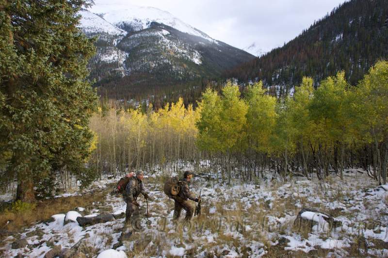 another shot of our hike to the truck with Randy and Courtney