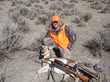 Brother-in-law with doe antelope