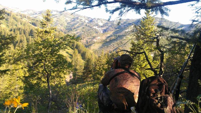 Buddy and I out scouting for bear.