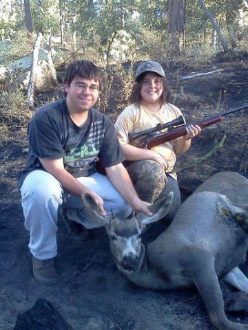 cheyenne's   spike  with her brother