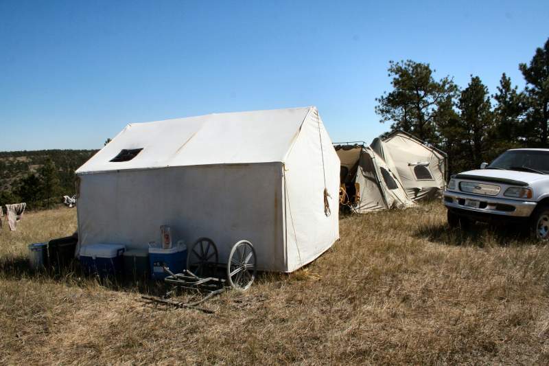 Elk camp in CMR 2009