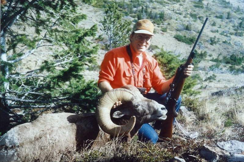 In 1992 I helped friend Paul get this nice Bighorn Ram in the Sun River country of Montana.