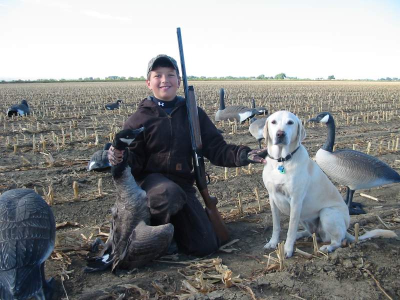 Jake and Mags 1st goose