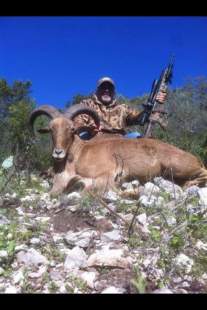 Ken Dabbs from Hunt Wicked Close TV with his Trophy Aoudad at CCR