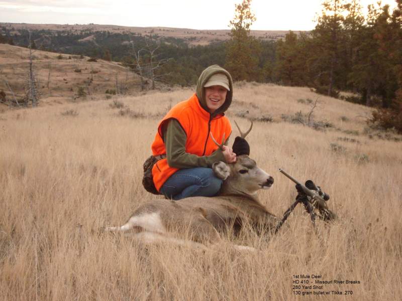 Kyler's first Deer (2013)