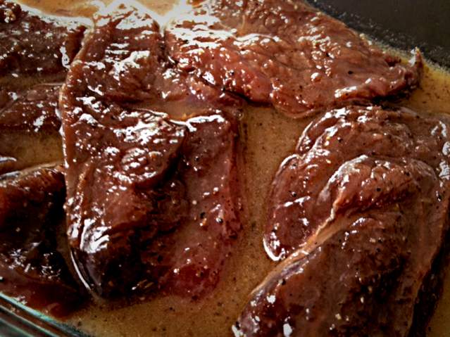 Marinaded bear.