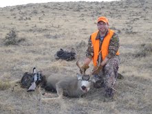 Me and my mule deer buck
