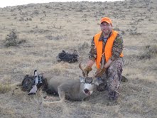 Me and my mule deer buck