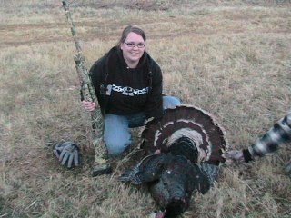 My daughter's first turkey