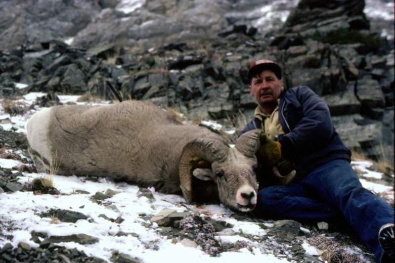 My friend Ray McNutt, from Alaska took this ram on our way out after messing up on a huge ram the day before and spending the night on the mountain. N