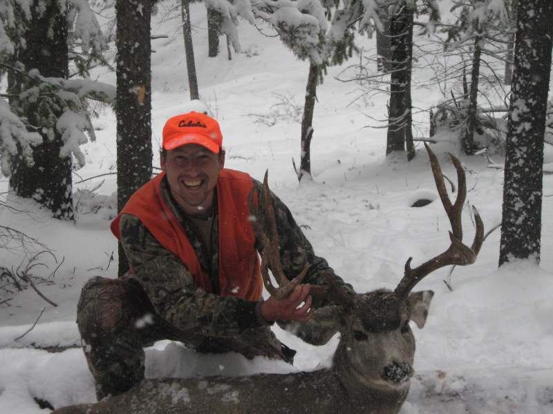 My nicest Muley so far! Snowed 18 inches that day, but the funny thing was it was 70 degrees the day before!