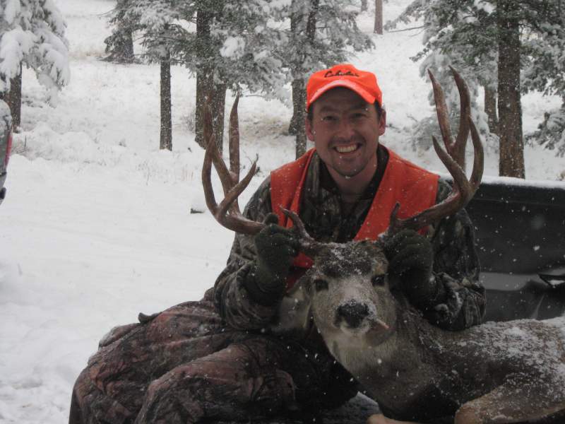 My nicest Muley so far! Snowed 18 inches that day, but the funny thing was it was 70 degrees the day before!