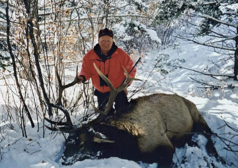 On halloween, 2002, Tyler and I got onto eight brow tined bulls in zero degree weather.  We ended up with one for each of us in a terrible hole that t