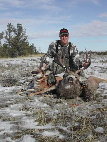 Picture of my Antelope (14&quot;) and my 5 X 7 Mule Deer.   I shot the Antelope on the last (Sunday) of the season on the drive in to go Mule Deer hun