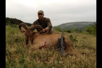 Ryan Snipes with his Trophy Aoudad at CCR