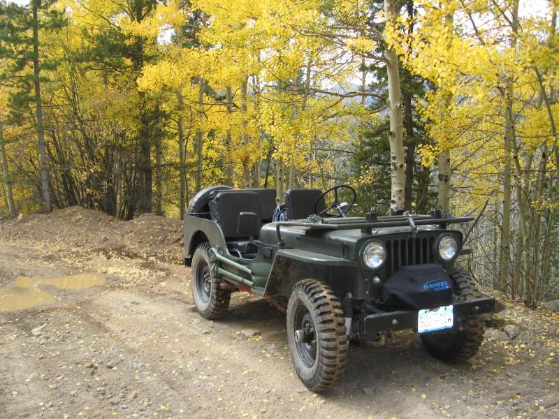 Scouting in my ultimate elk hunting rig, my 1948 CJ2A