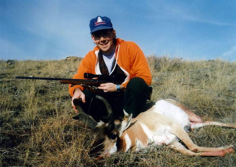 Son-in-law, Steve with a nice buck he took in central Montana.