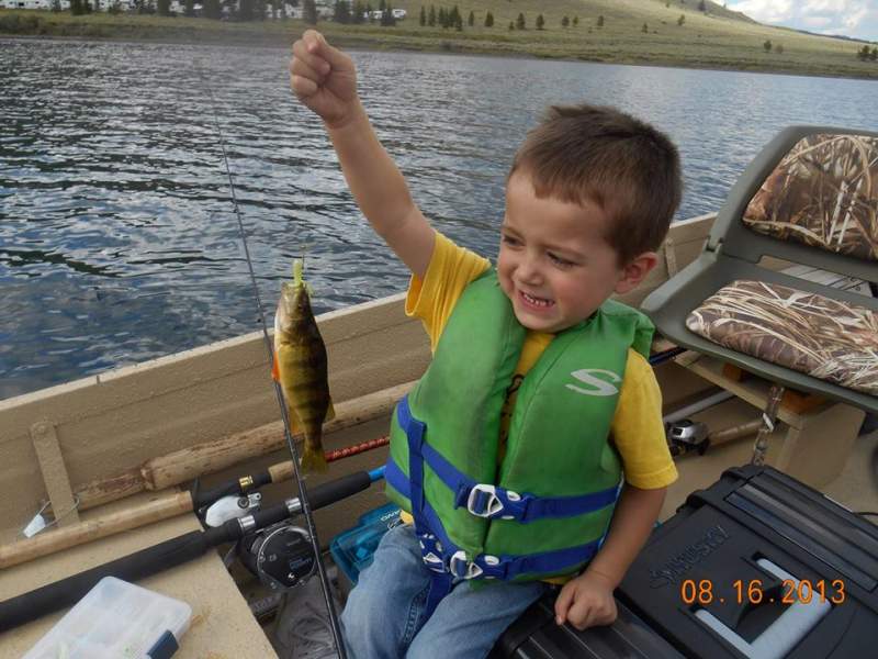 Starting them young...  First Fish 2013