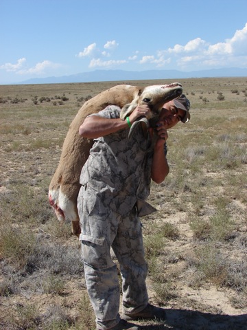 Steve with antelope