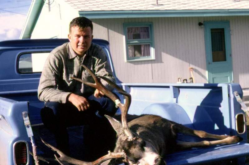 This buck taken in Montana on my &quot;B&quot; tag, in November 1965, remains my best mule deer to date.  High rack, 28-inches wide and grossed around