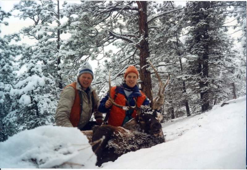 This bull was taken by my son, Tyler, during a snowstorm in 1992.