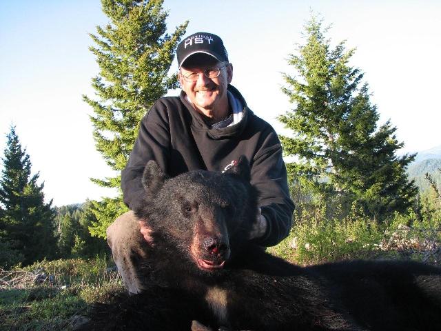 Tim with his first bear