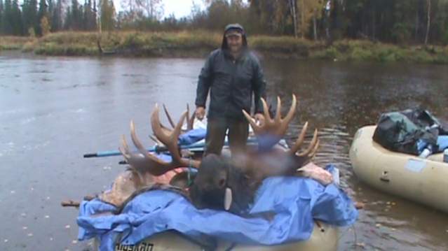 Tony's Moose during one of the few pauses in the rain