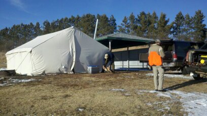 Wall Tent in December